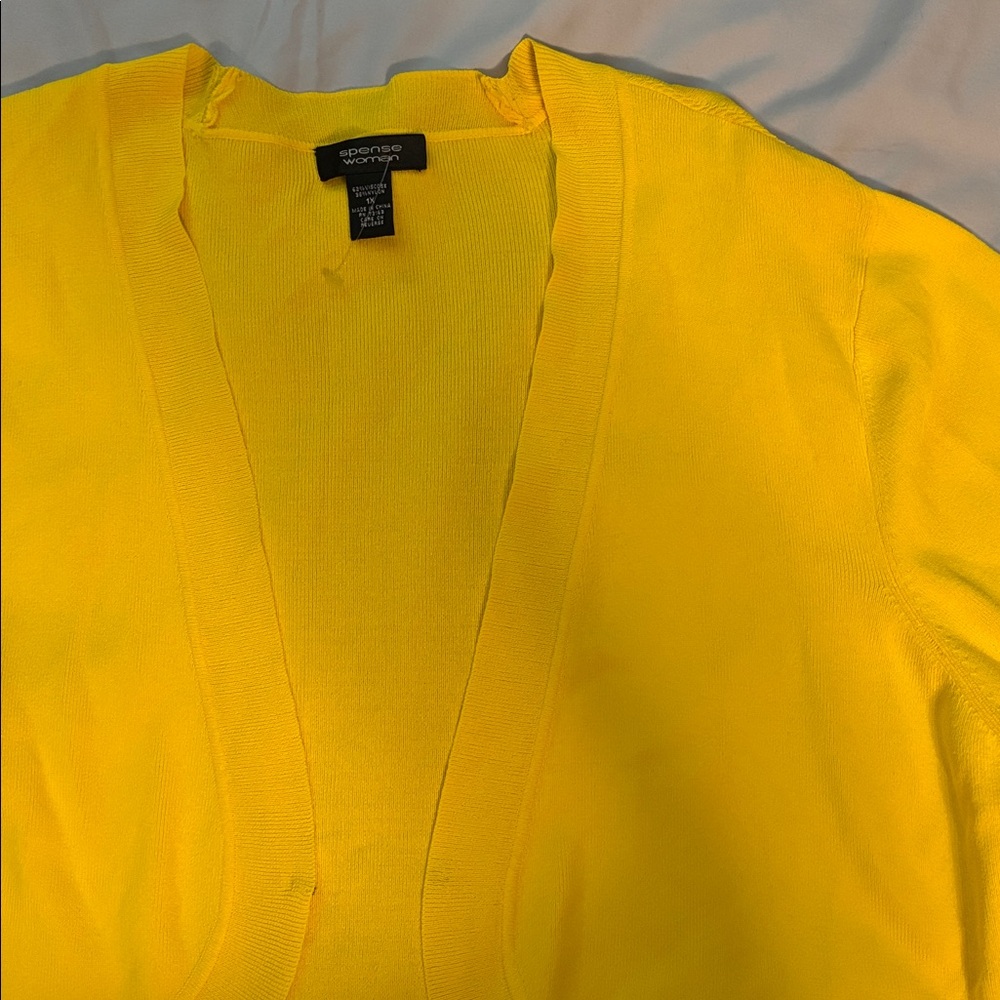 Spense Bright Yellow Cardigan
